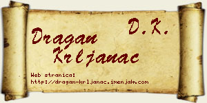Dragan Krljanac vizit kartica